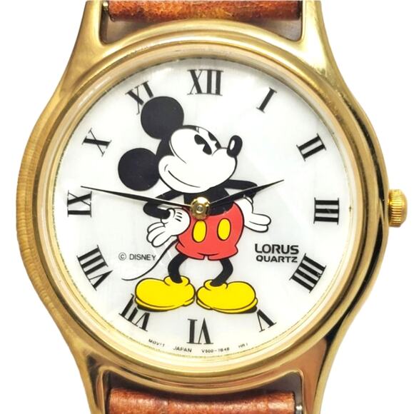 Disney X Lorus Mickey Mouse Mother of Peral VTG Watch main image 6